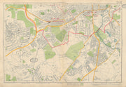 MERTON MORDEN NEW MALDEN Worcester Raynes Cottenham Motspur Park. BACON 1934 map