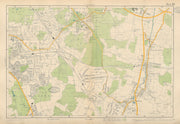 ORPINGTON & BROMLEY Chislehurst Petts Wood St Paul's Mary Cray. BACON 1934 map