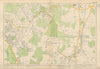 ORPINGTON & BROMLEY Chislehurst Petts Wood St Paul's Mary Cray. BACON 1934 map