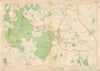 ORPINGTON Keston Farnborough Mark Pratt's Bottom Chelsfield. BACON 1934 map