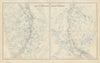 Northern & Southern Celestial Hemispheres. Star charts. BARTHOLOMEW 1882 map