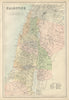Palestine. 12 tribes of Israel. Holy Land. Lebanon Jordan BARTHOLOMEW 1882 map