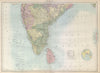 South India. Sri Lanka Ceylon. Mysore. Nizam's Dominions. BARTHOLOMEW 1882 map