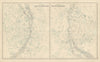 Northern & Southern Celestial Hemispheres. Star charts. BARTHOLOMEW 1898 map