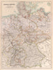 German Empire West. Germany inc Schleswig Alsace Lorraine. BARTHOLOMEW 1898 map