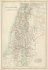 Palestine. 12 tribes of Israel. Holy Land. Lebanon Jordan BARTHOLOMEW 1898 map