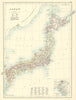 Japan in provinces. Environs of Tokyo. BARTHOLOMEW 1898 old antique map chart