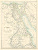 Egypt, Arabia Petraea and Lower Nubia. Nile Valley. BARTHOLOMEW 1898 old map