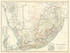 South Africa. Great Namaqua Land. Botswana. Cape Colony. BARTHOLOMEW 1898 map