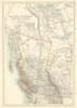 British Columbia, Athabasca, and Alberta 1898 old antique map plan chart