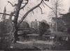 Chiswick House - from the lake. London 1896 old antique vintage print picture