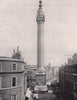 The Monument - General view. London 1896 old antique vintage print picture