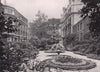 Draper's Hall - The gardens. London 1896 old antique vintage print picture