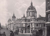 Smithfield Meat Market - General view of the buildings. London 1896 old print