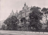 Hyde park Court - from the park. London 1896 old antique vintage print picture