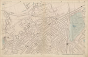 FINSBURY PARK Crouch End Stroud Green Highgate Archway Harringay c1887 old map