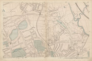 STOKE NEWINGTON Upper Clapton Stamford Hill Tottenham Manor House c1887 map