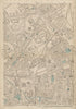 CAMDEN TOWN Holloway Tufnell Park King's Cross Kentish Town Barnsbury c1887 map