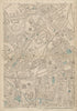 CAMDEN TOWN Holloway Tufnell Park King's Cross Kentish Town Barnsbury c1887 map