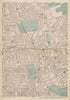 HACKNEY Lower Clapton Dalston Shacklewell London Fields Homerton c1887 old map