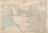 KENSAL GREEN Kilburn Maida Hill Ladbroke Grove Kensington Queens Park c1887 map