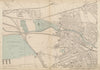 KENSAL GREEN Kilburn Maida Hill Ladbroke Grove Kensington Queens Park c1887 map