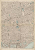 BETHNAL GREEN WHITECHAPEL Mile End Shadwell Wapping Stepney Shoreditch c1887 map