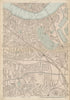 BERMONDSEY Rotherhithe Old Kent Road Wapping Canada Water Surrey Quays c1887 map