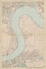 North GREENWICH Peninsula & BLACKWALL Cubitt Town West India Docks c1887 map