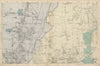 TOTTENHAM WALTHAMSTOW EDMONTON Chingford Hale End Epping Forest BACON  c1887 map