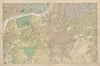 S LONDON Clapham Brixton Lambeth Battersea Chelsea Camberwell. BACON  c1887 map