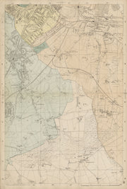 S LONDON Beckenham West Wickham South Norwood Penge Woodside Addington c1887 map