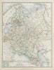 EUROPEAN RUSSIA Including Finland Caucasus Poland Ukraine JOHNSTON 1901 map