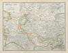 CENTRAL ASIA Russian Turkestan Khiva Bokhara Aral Sea JOHNSTON 1901 old map