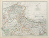BRITISH INDIA NORTH Bengal Kashmir &c Railways Bhutan Nepal JOHNSTON 1901 map