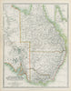 EASTERN AUSTRALIA New South Wales Victoria Queensland NT JOHNSTON 1901 old map