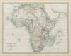 COLONIAL AFRICA British French German Portuguese Spanish &c JOHNSTON 1901 map