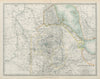 ETHIOPIA Abyssinia Upper Nubia Italian Eritrea JOHNSTON 1901 old antique map
