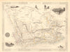 CAPE COLONY. Cape Town view. South Africa Western Cape. RAPKIN/TALLIS 1851 map