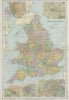 ENGLAND & WALES. Liverpool Manchester Bristol Birmingham London. BACON 1900 map