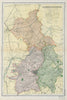 CAMBRIDGESHIRE.Showing Parliamentary divisions,boroughs & parks.BACON 1900 map