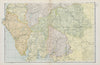 LAKE DISTRICT. Cumbs S Westmoreland. Parliamentary divisions. BACON 1900 map