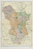 DERBYSHIRE. Showing Parliamentary divisions, boroughs & parks. BACON 1900 map