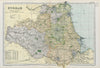 DURHAM. Showing Parliamentary divisions, boroughs & parks. BACON 1900 old map