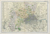 MIDDLESEX.Showing Parliamentary divisions,boroughs & parks.London.BACON 1900 map