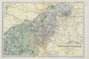 NORTHAMPTONSHIRE (NORTH) . Constituencies, boroughs & parks. BACON 1900 map