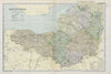 SOMERSETSHIRE. Showing Parliamentary divisions, boroughs & parks. BACON 1900 map