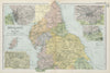 NORTHERN ENGLAND. inset Liverpool Leeds Manchester Newcastle. BACON 1900 map