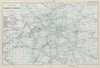 LONDON UNDERGROUND/OVERGROUND. Railway map of London & Suburbs. Tube. BACON 1900