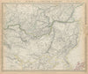 SIBERIA & CHINESE TARTARY Mongolia Manchuria Korea China SDUK 1844 old map